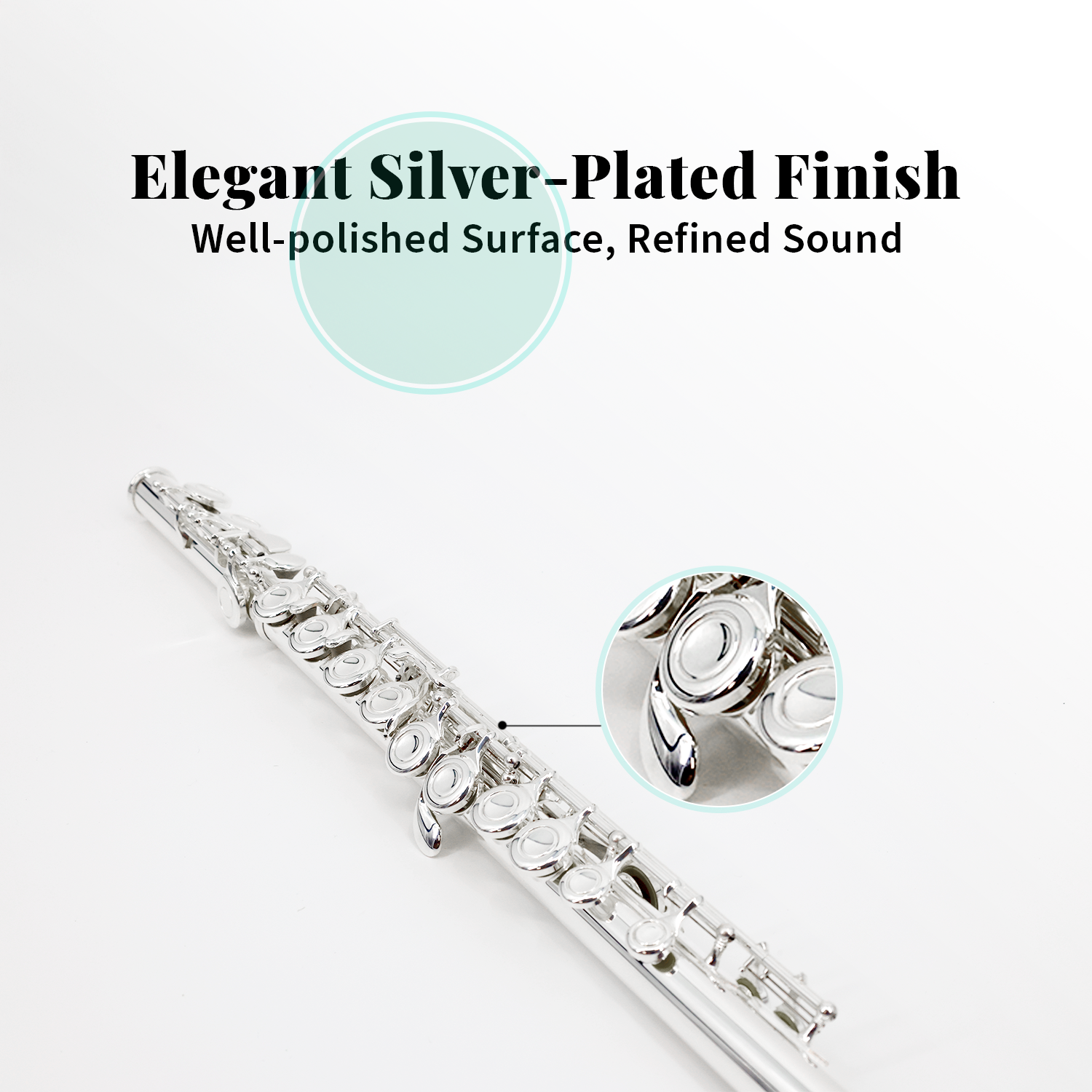 StarQuest Silver-Plated C Flute | Closed-Hole with Case